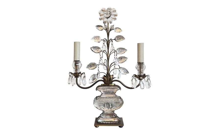 Maison Bagùes Table Lamp With Leaves, Urn And Flowers