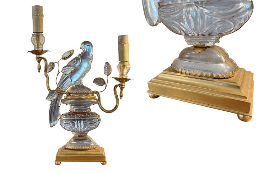 Maison Bagues Table Lamp With Parrot And Urn