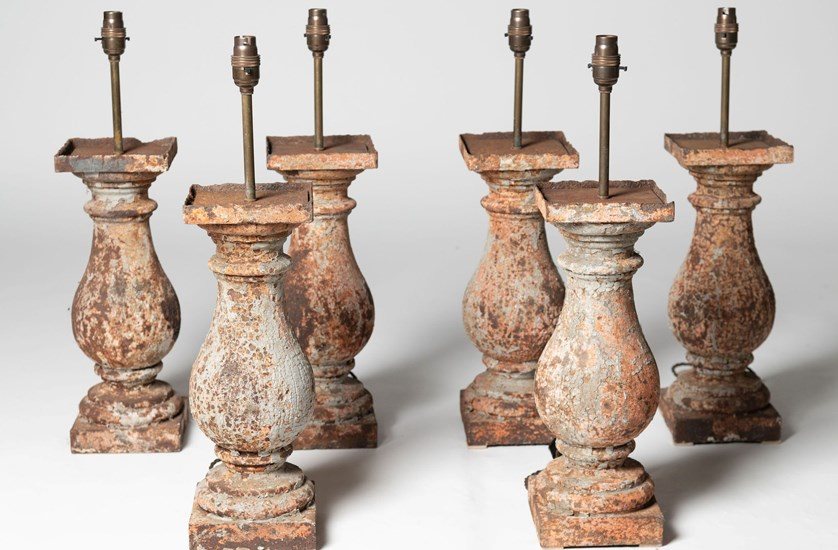 Cast iron table lamps